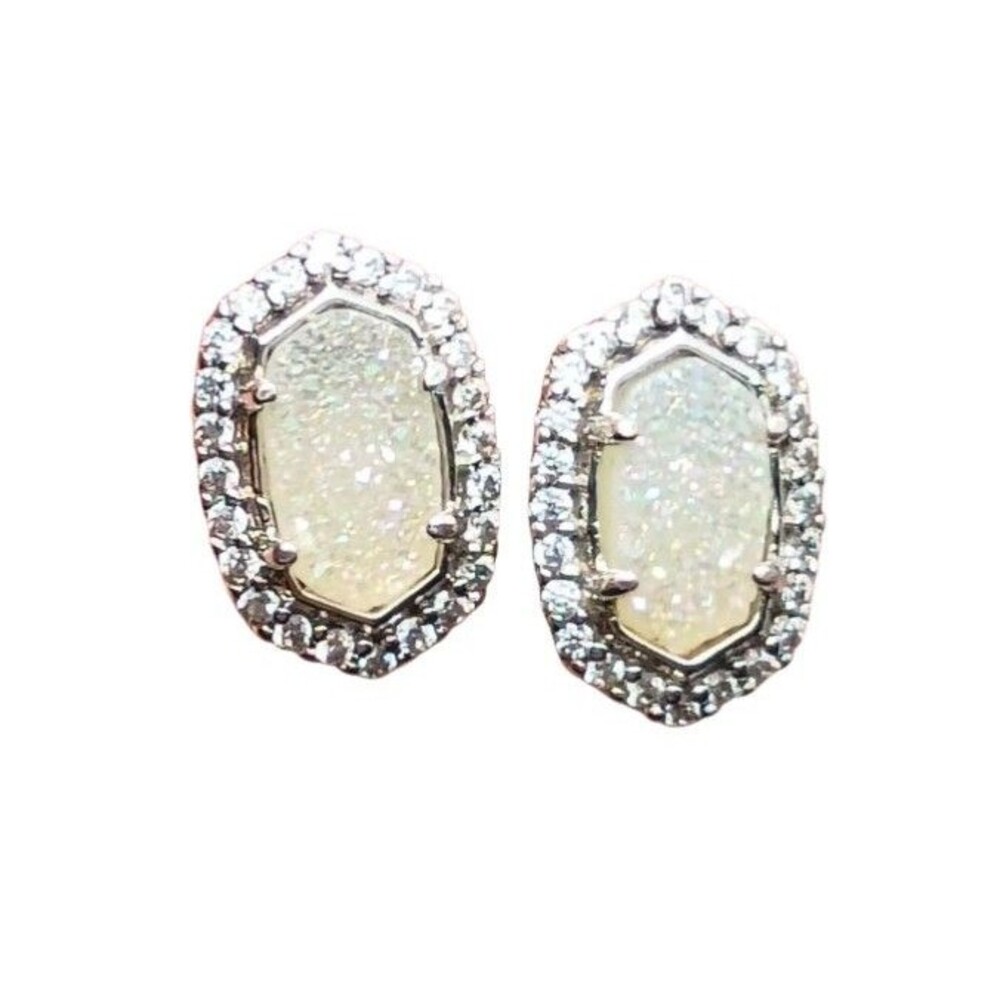 Kendra Scott RP Halo Stud Earrings Iridescent Druzy